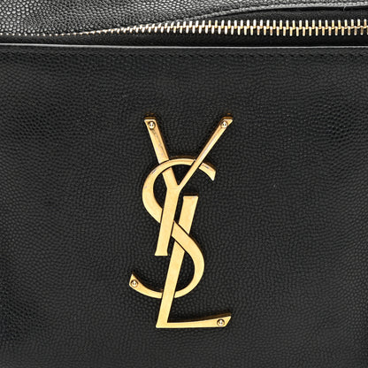 Saint Laurent Grain De Poudre Monogram Belt Bag Black 7 of 9