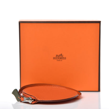 Hermes Chevre Mysore Tutti Frutti Orange Coin Purse Charm Feu Canopee 8 of 8