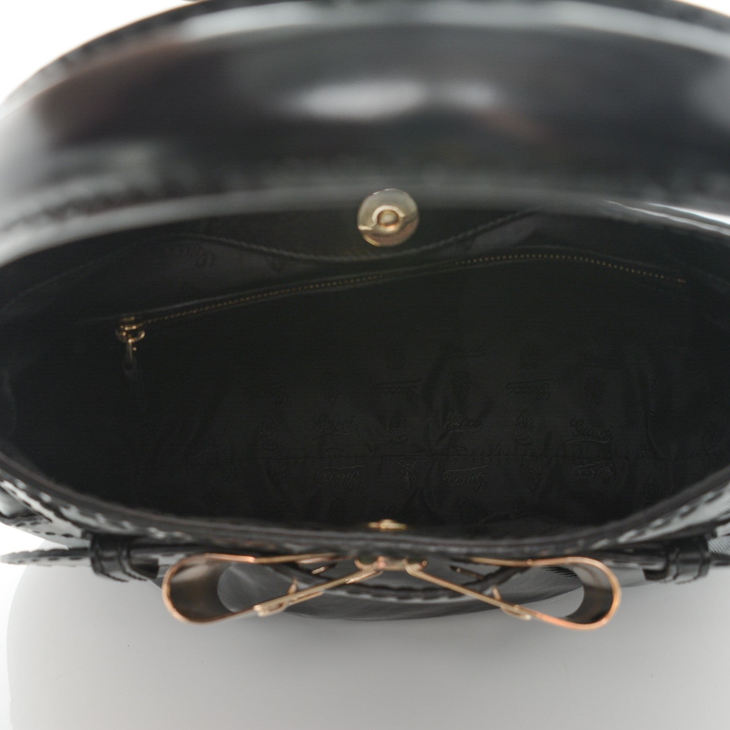 Gucci Dialux Queen Bow Hobo Black 5 of 7
