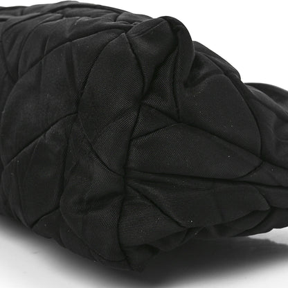 Prada Tessuto Nylon Chevron Quilted Shoulder Bag Black 9 of 9