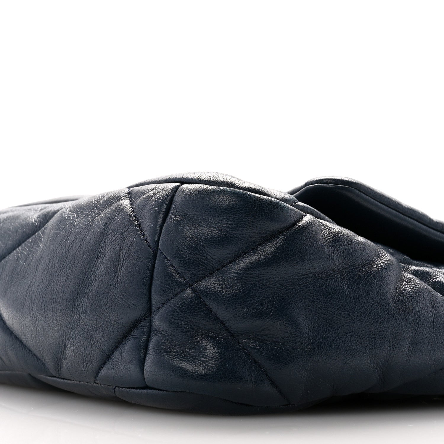 Chanel Goatskin Quilted Medium Chanel 19 Flap Navy Blue 10 of 10
