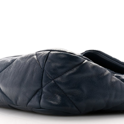 Chanel Goatskin Quilted Medium Chanel 19 Flap Navy Blue 10 of 10
