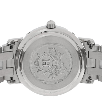 Hermes Stainless Steel 24mm Clipper Quartz Watch Grey 4 of 4