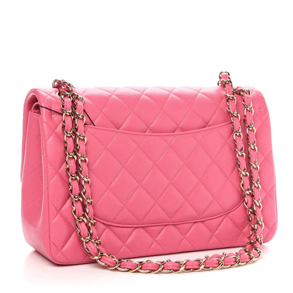 Chanel Caviar Quilted Jumbo Double Flap Pink 4 of 11