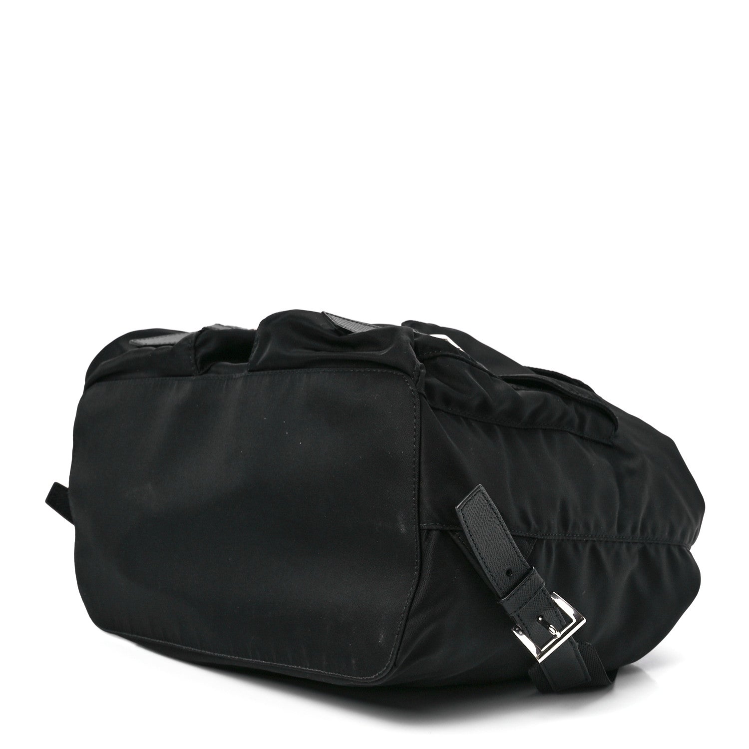 Prada Tessuto Nylon Saffiano Medium Backpack Black 9 of 11