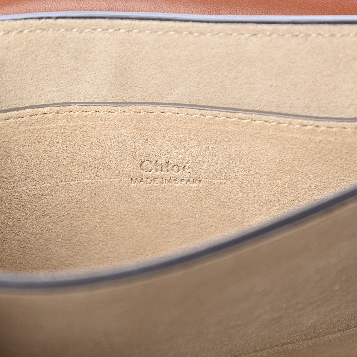 Chloe Suede Calfskin Small Faye Shoulder Bag Tobacco 5 of 8