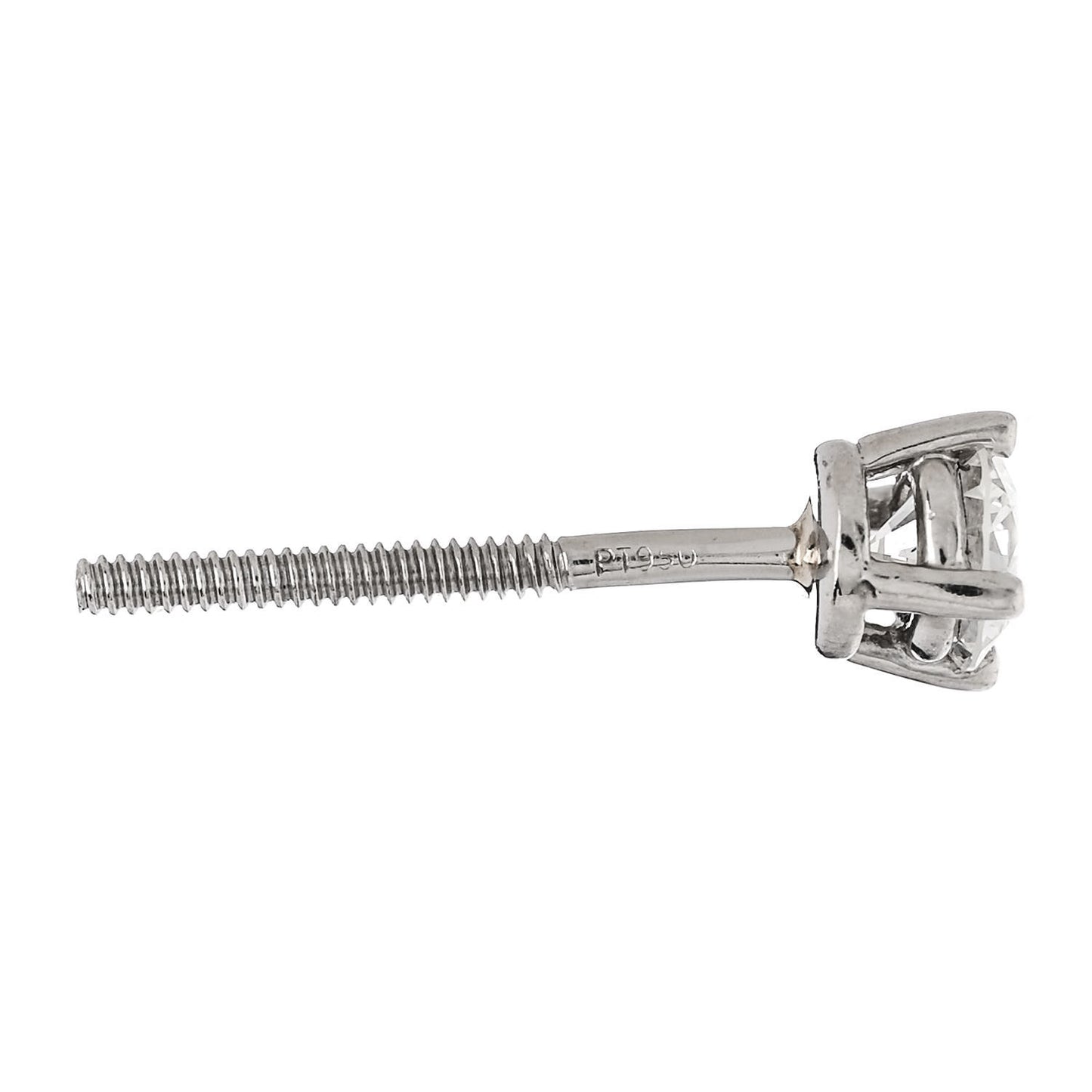 Platinum Diamond .34ctw Solitaire Earrings