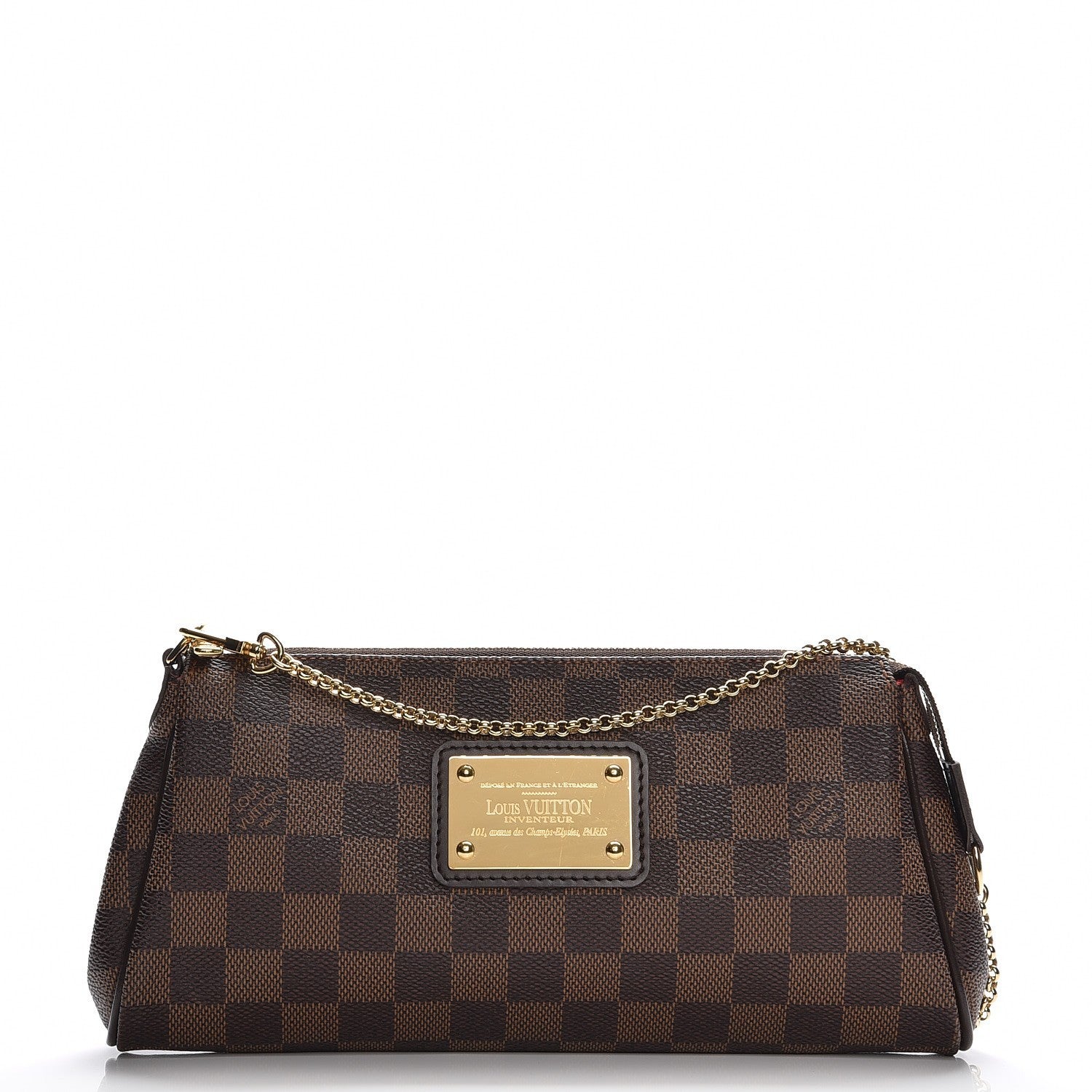 Louis Vuitton Damier Ebene Eva Clutch 1 of 7