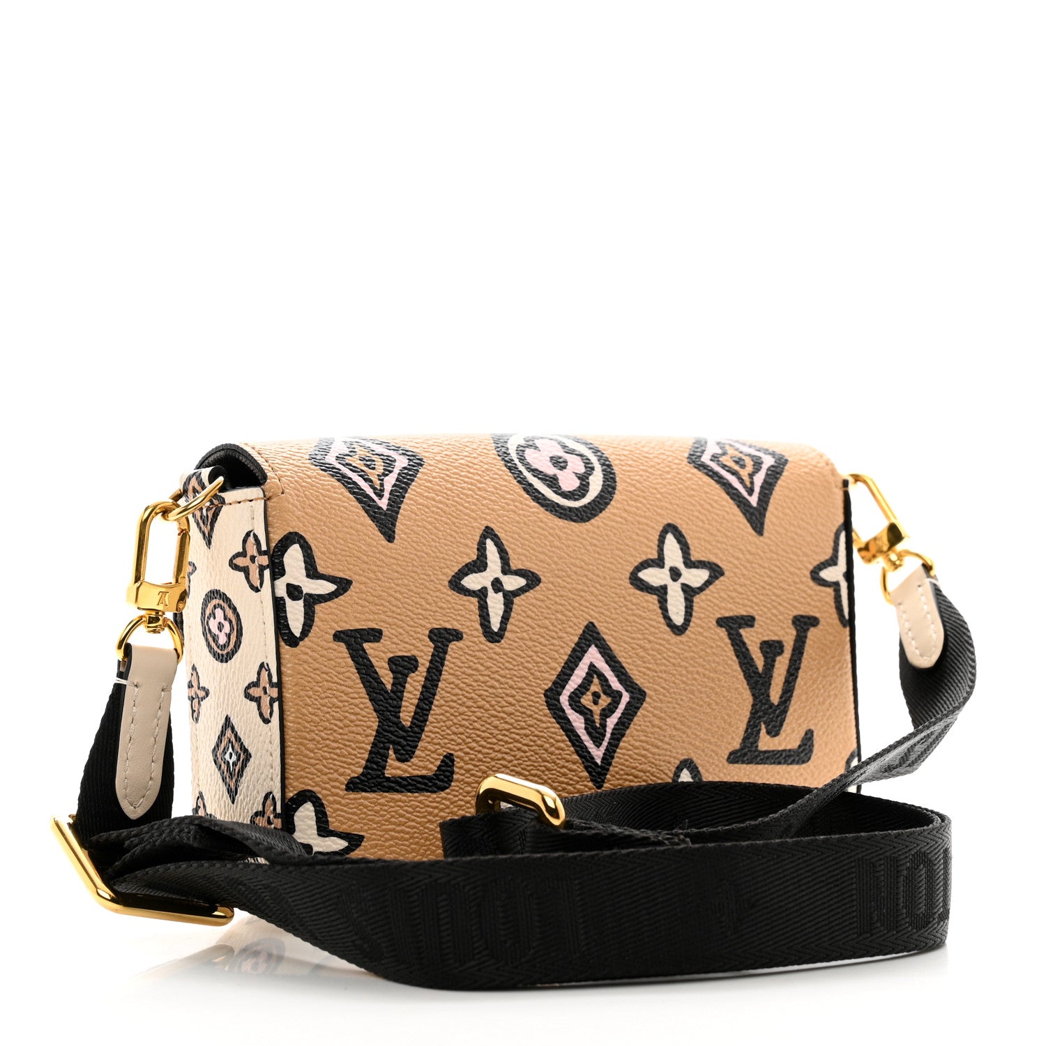 Louis Vuitton Monogram Wild At Heart Felicie Strap & Go Arizona Creme 3 of 8