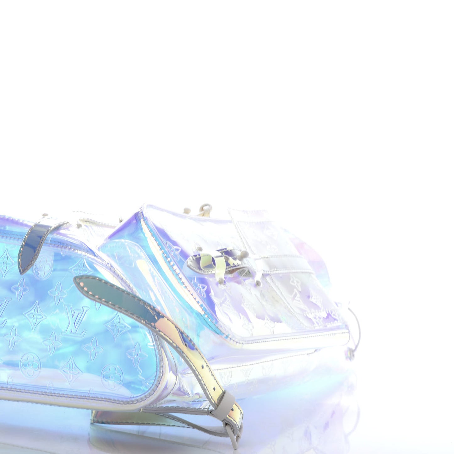 PVC Monogram Christopher Backpack GM Iridescent Prism