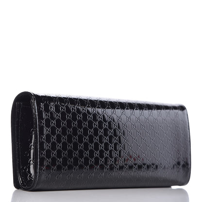 Gucci Patent Microguccissima Small Broadway Clutch Black 3 of 10