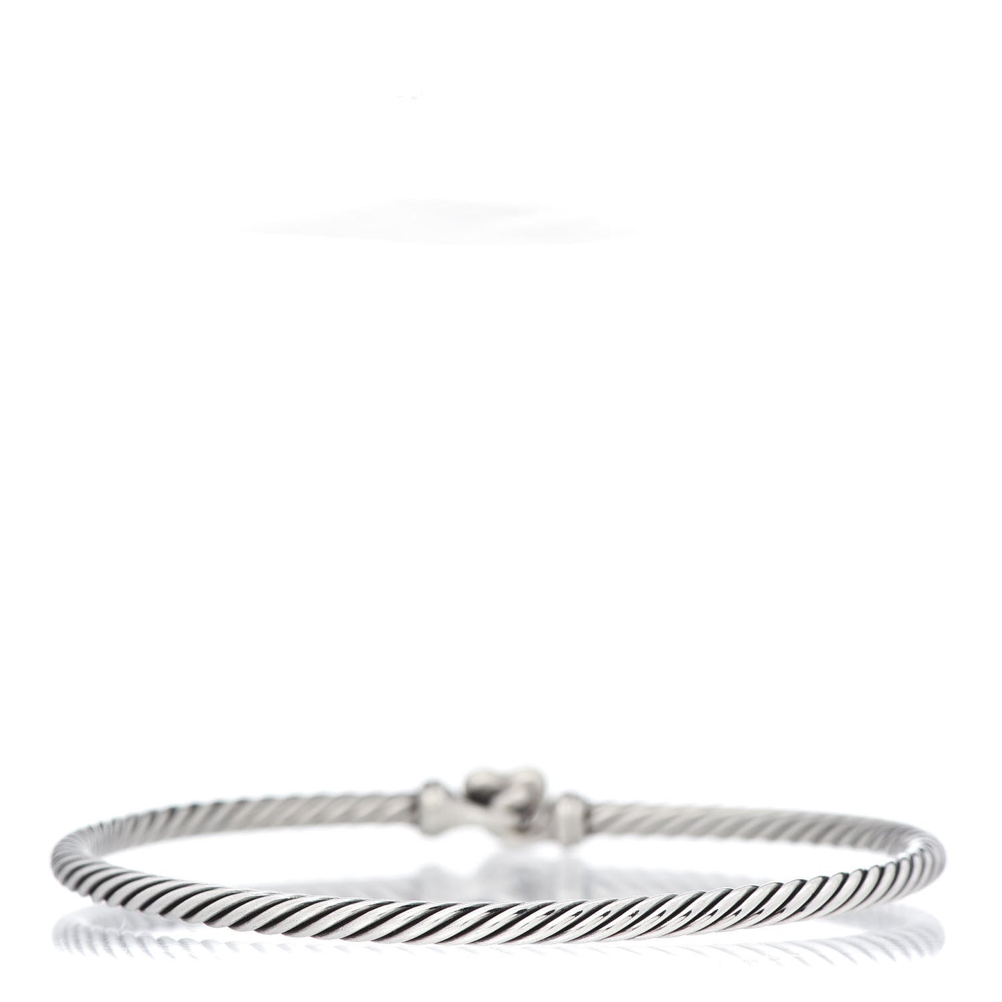 Sterling Silver 18K Yellow Gold 3mm Cable Collectibles Heart Bracelet
