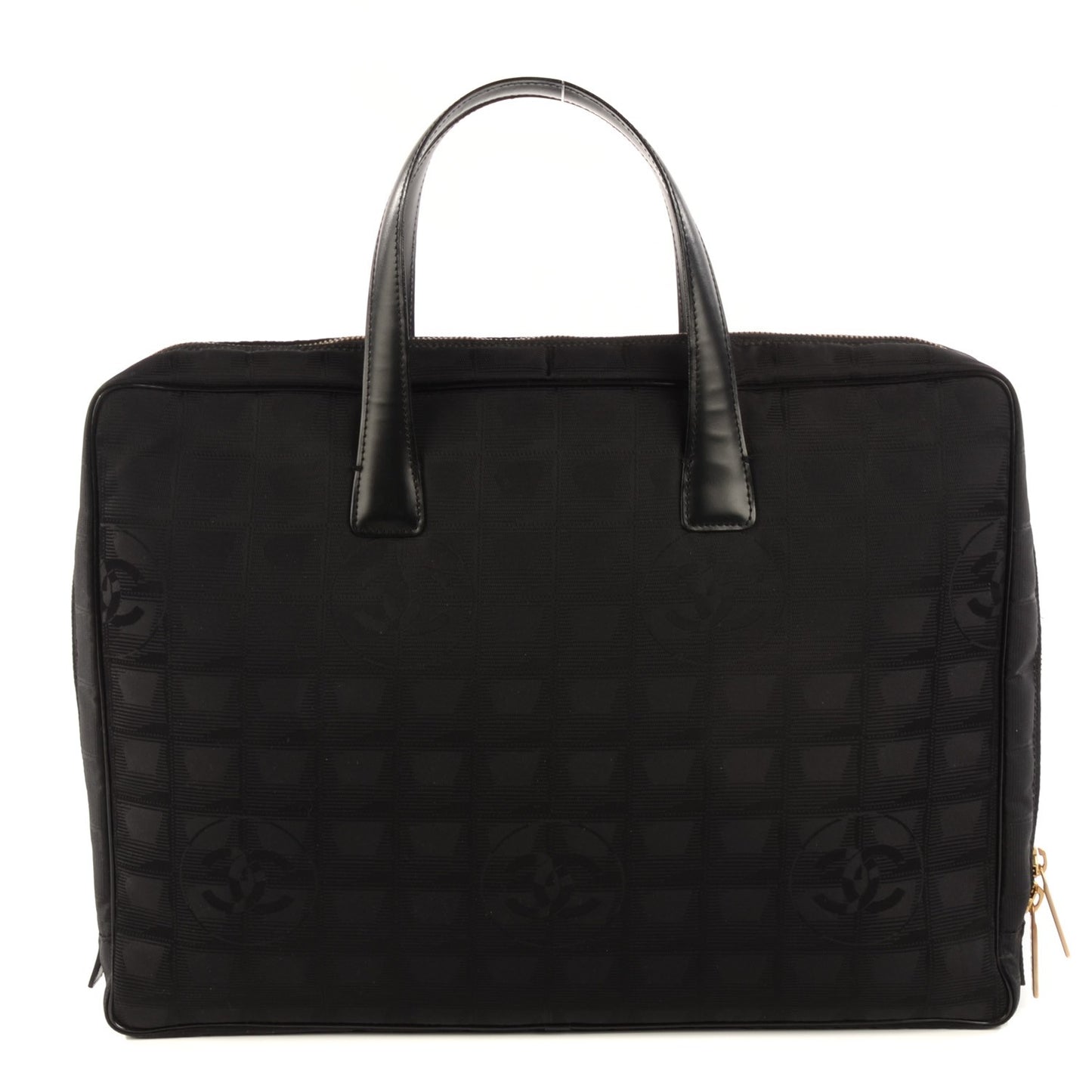 Nylon Travel Laptop Tote Black