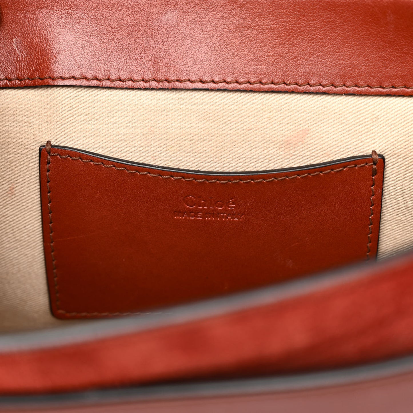 Calfskin Suede Large Tess Bag Sepia Brown