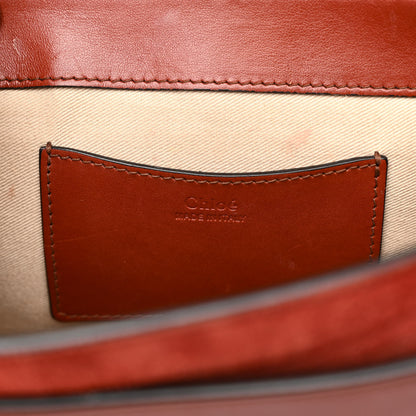 Chloe Calfskin Suede Large Tess Bag Sepia Brown 7 of 21