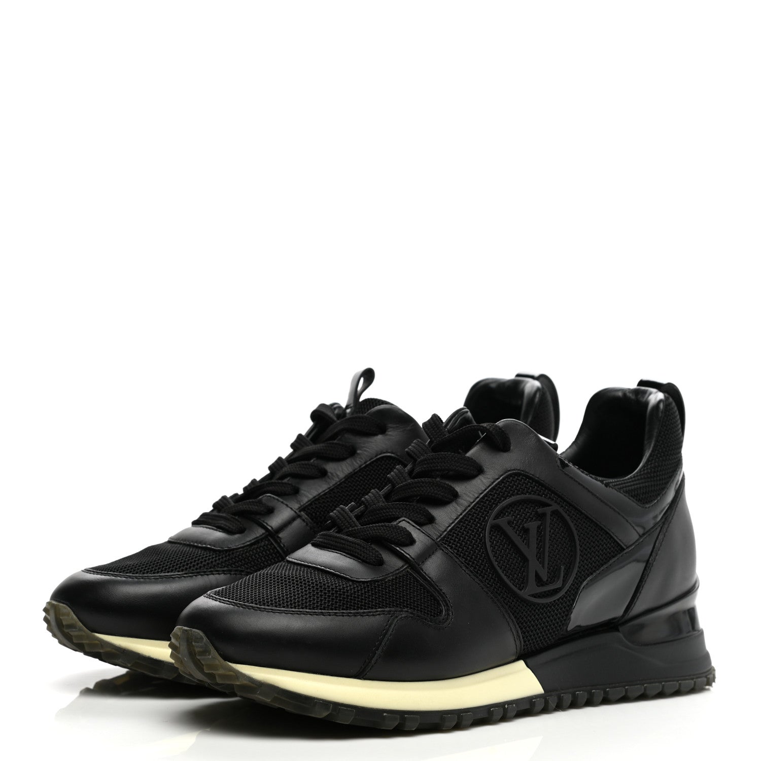 Louis Vuitton Calfskin Run Away Sneakers 36 Black 3 of 8