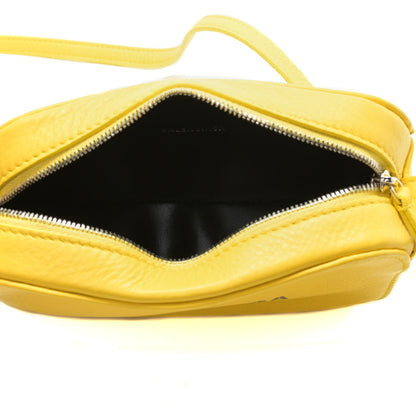 Balenciaga Smooth Calfskin Logo XS Everyday Camera Bag Jaune Soleil Black 5 of 10