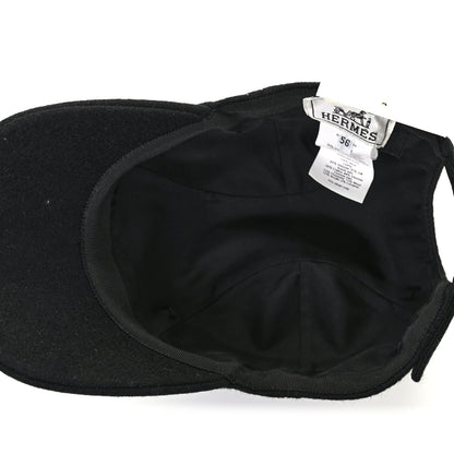 Hermes Wool Davis Varsity Cap 56 Black 6 of 9