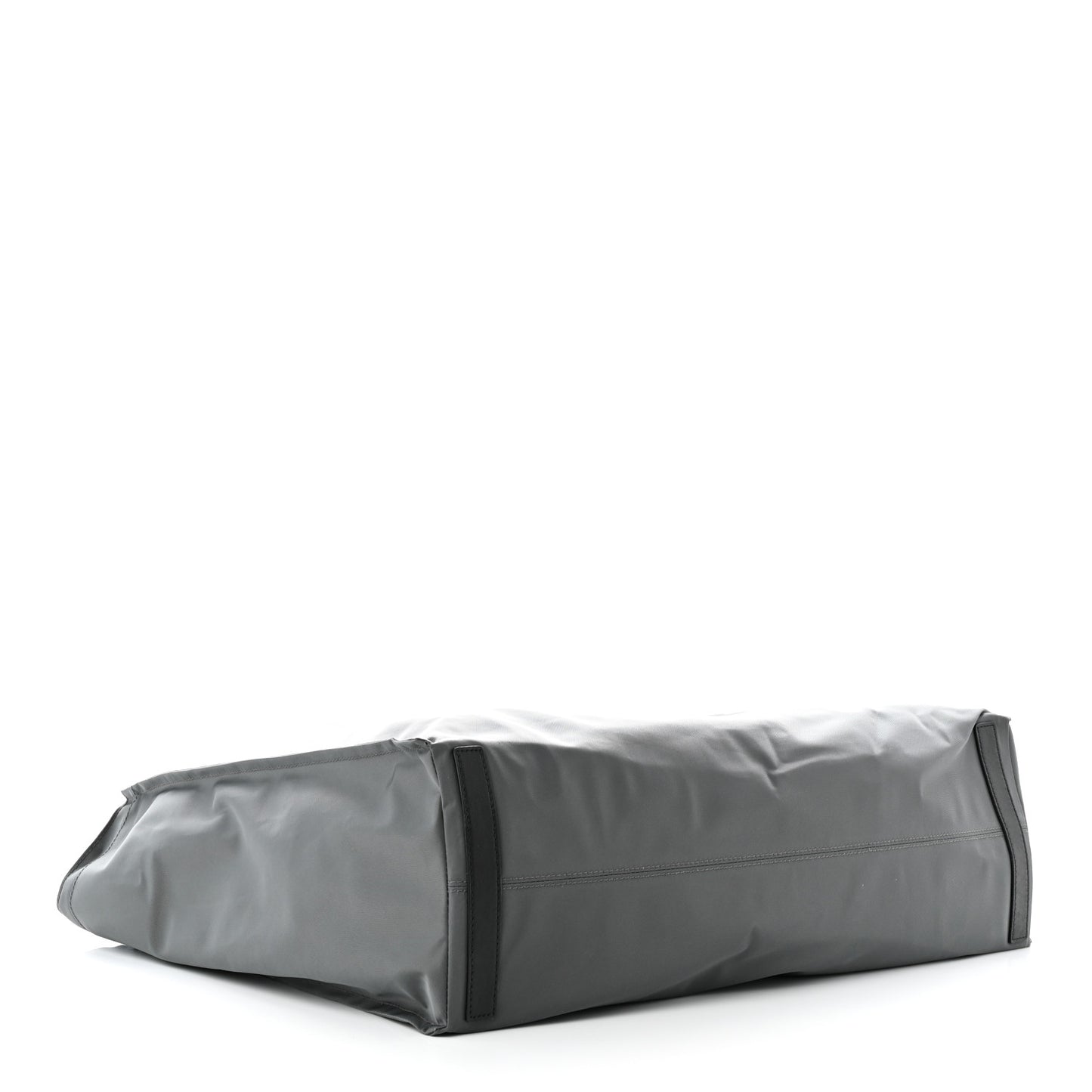 Nylon Logo Trench Tote Bag Grey