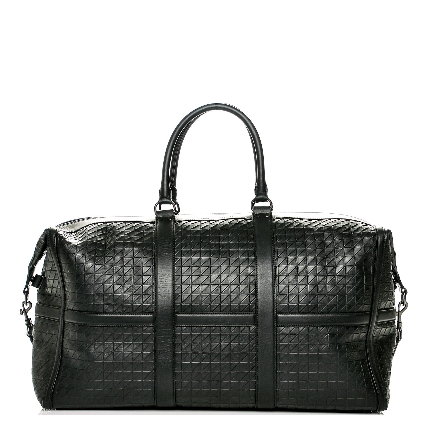 Proenza Schouler Calfskin Triangle Embossed Travel Bag Black 1 of 7