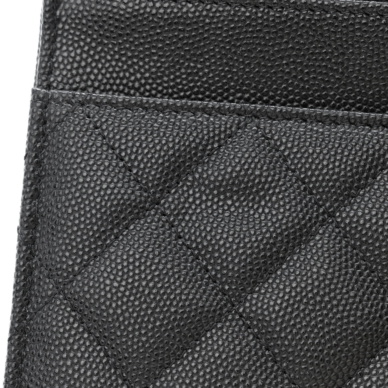 Chanel Caviar Quilted Crystal Enamel CC Wallet On Chain WOC Black 12 of 12