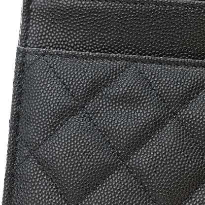 Chanel Caviar Quilted Crystal Enamel CC Wallet On Chain WOC Black 12 of 12