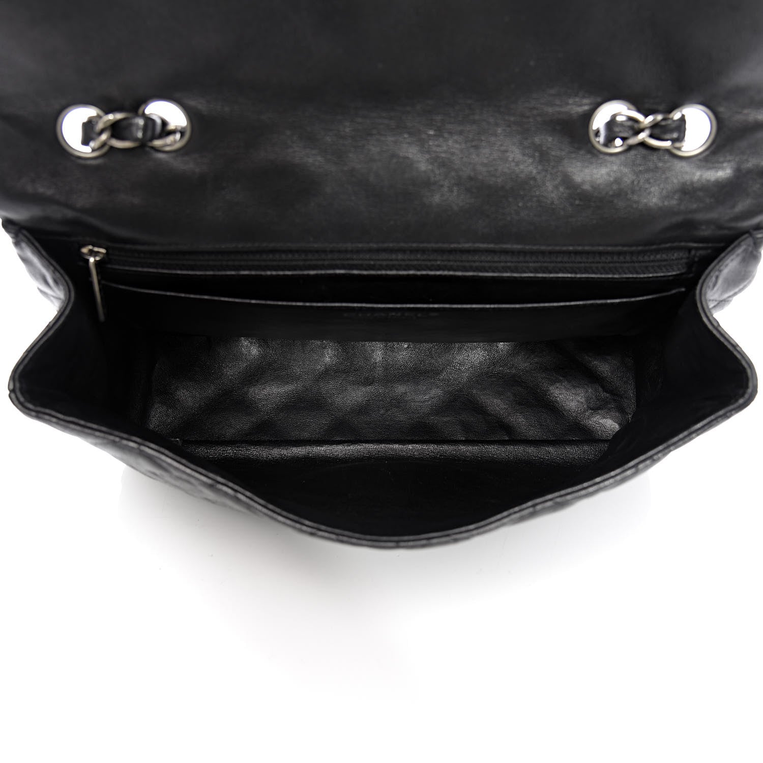 Chanel Washed Lambskin Quilted Jumbo Hybrid Reissue Flap Black 5 of 10