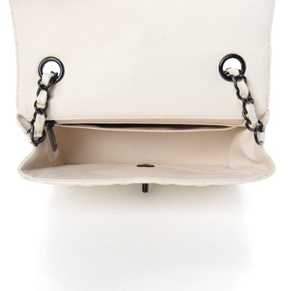 Chanel Crumpled Calfskin Quilted Mini Rectangular Flap White 5 of 11