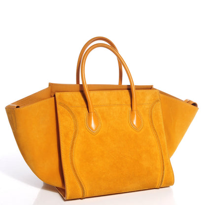 Celine Suede Medium Phantom Luggage Amber 2 of 8