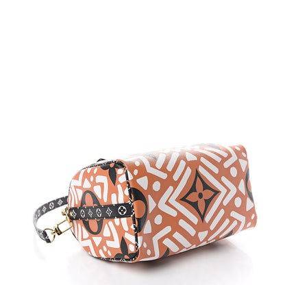 Louis Vuitton Monogram Giant Crafty Speedy Bandouliere 25 Creme Caramel 3 of 8