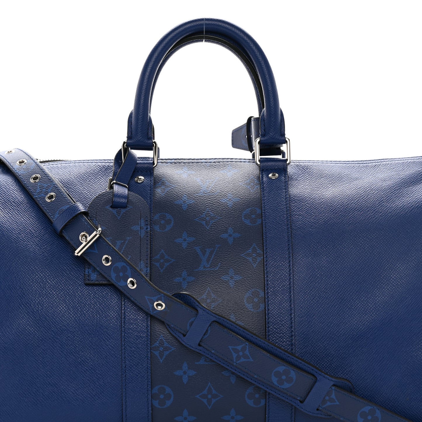 Taiga Monogram Eclipse Keepall Bandouliere 50 Pacific Blue