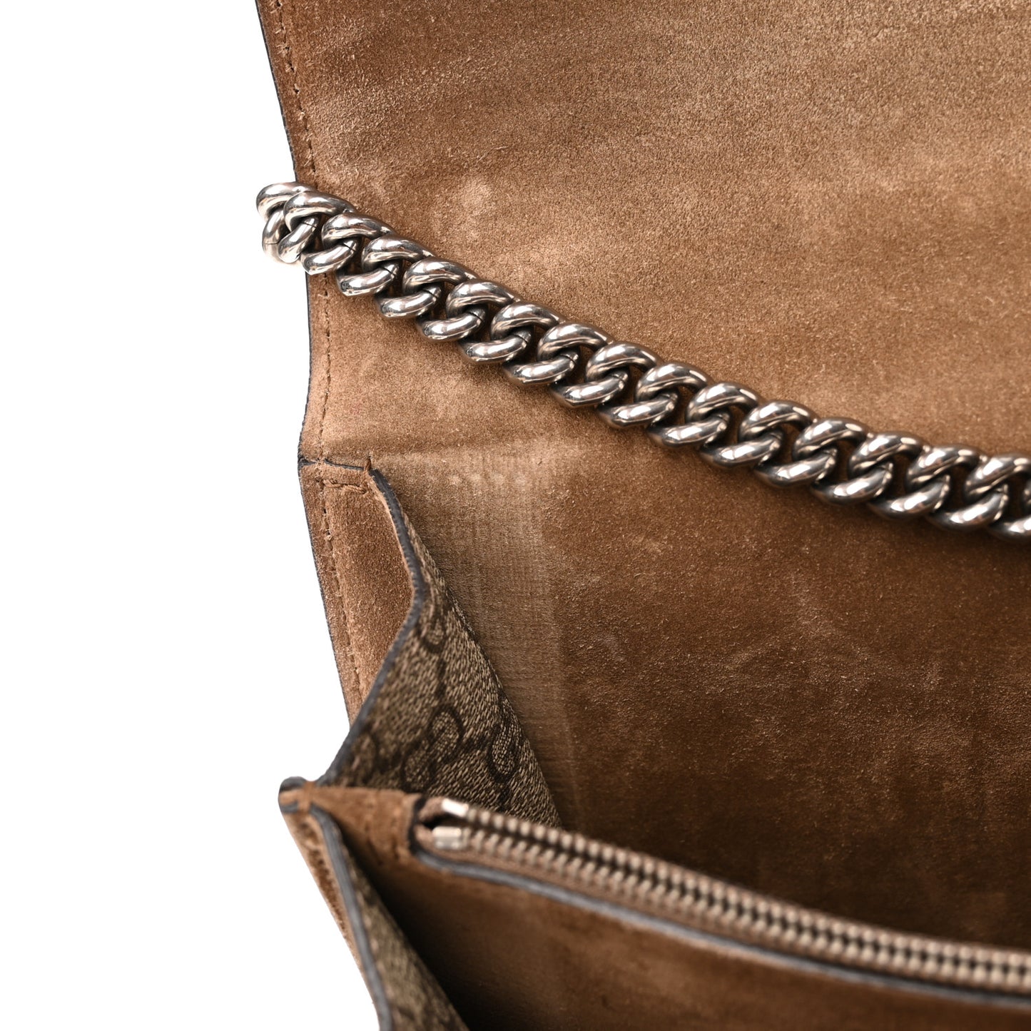 GG Supreme Monogram Bee Embroidered Medium Dionysus Shoulder Bag Taupe