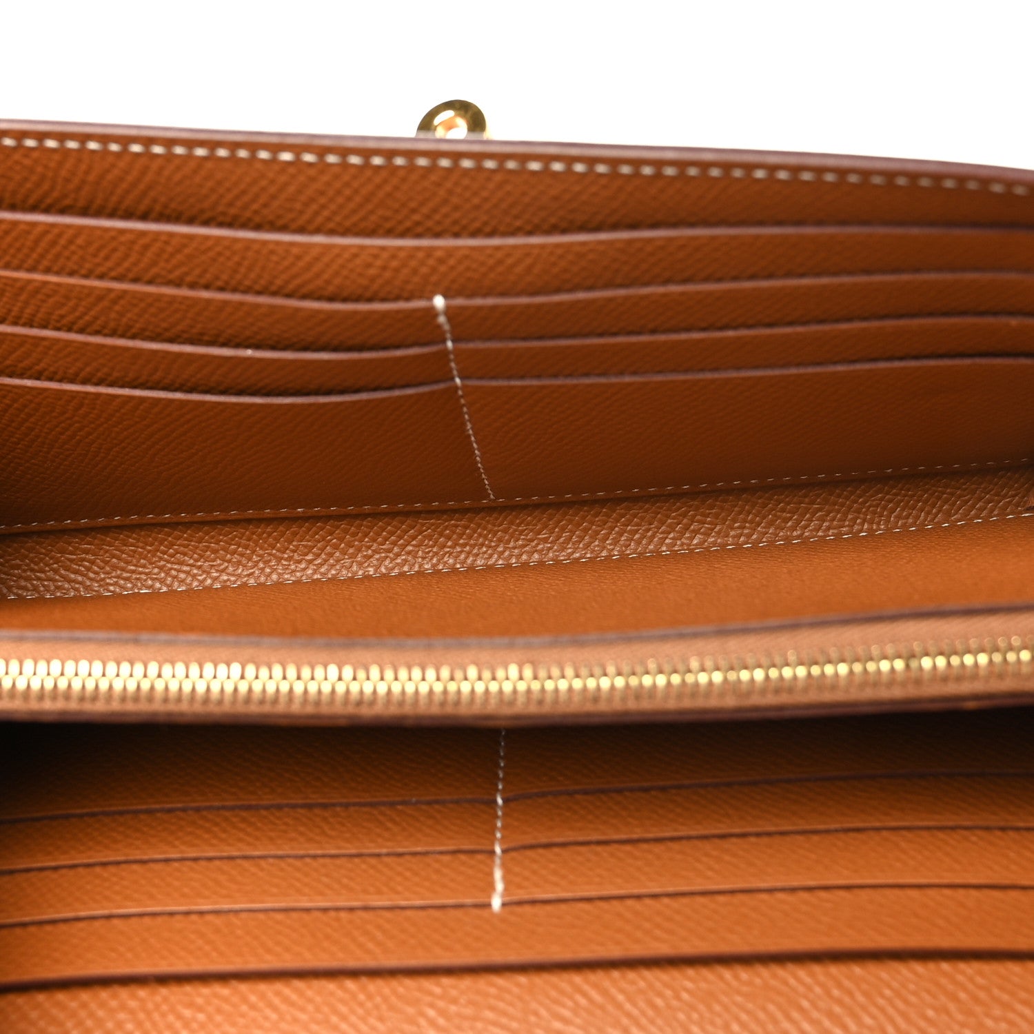 Hermes Epsom Kelly Longue Wallet Gold 7 of 9