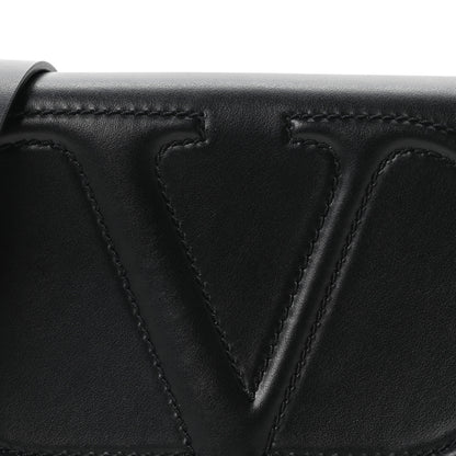 Valentino Garavani Calfskin VLogo Walk Shoulder Bag Black 7 of 9