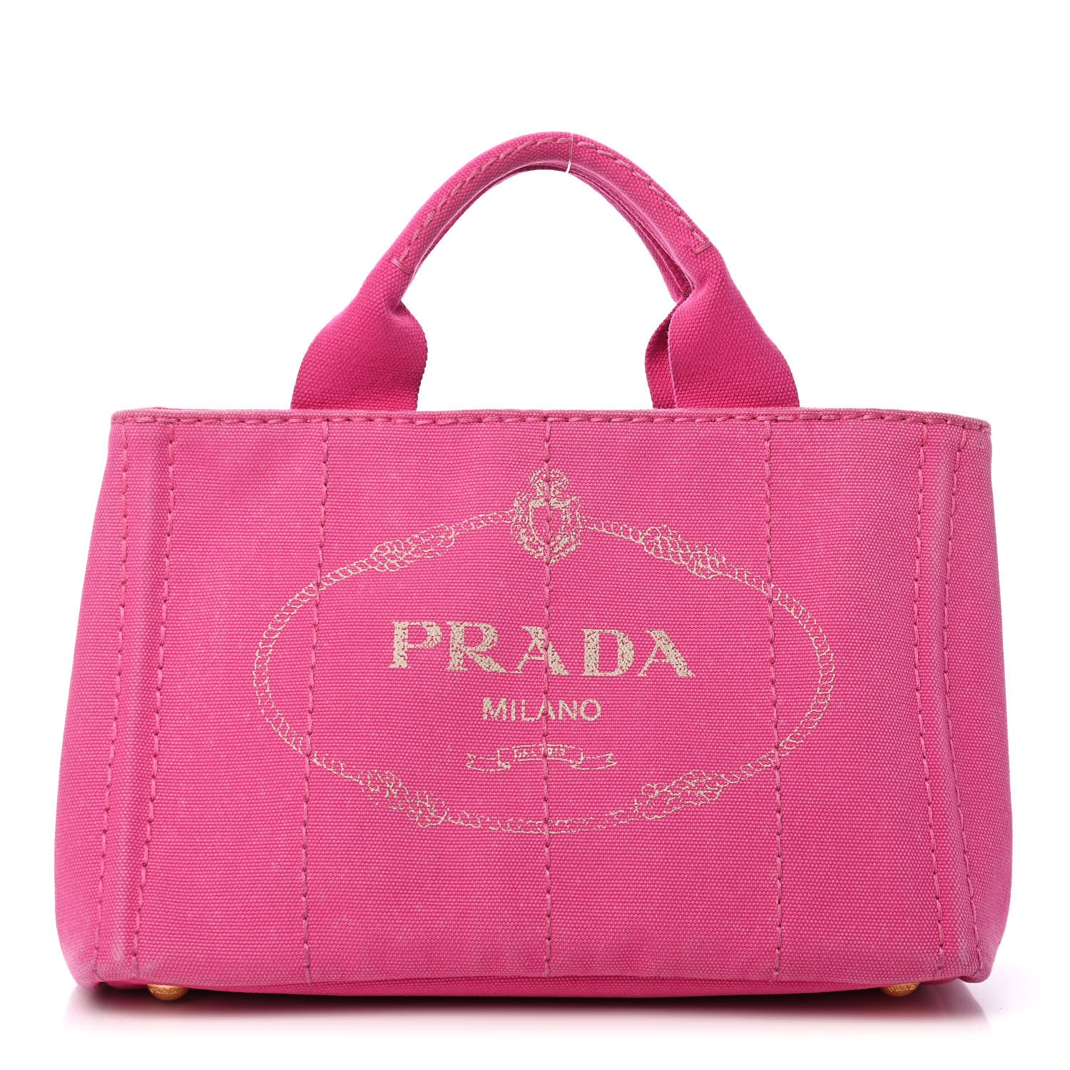 Prada Canapa Small Logo Tote Fuxia 1 of 16