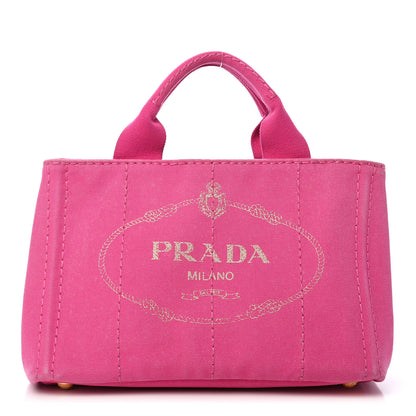 Prada Canapa Small Logo Tote Fuxia 1 of 16