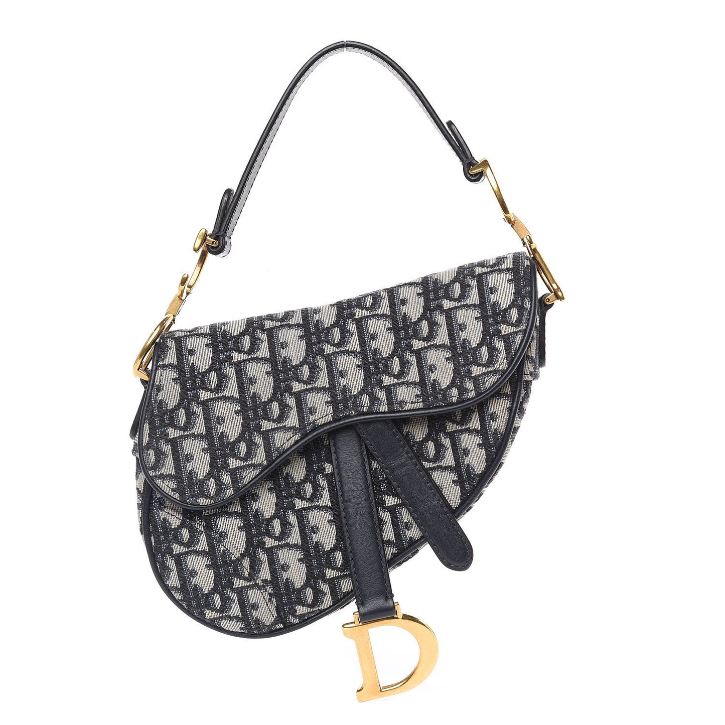 Oblique Mini Saddle Bag Blue