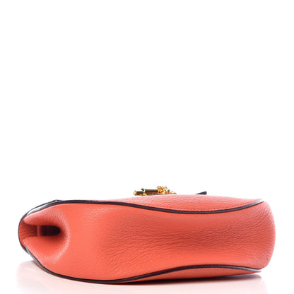 Chloe Grained Lambskin Mini Drew Shoulder Bag Orange 4 of 14