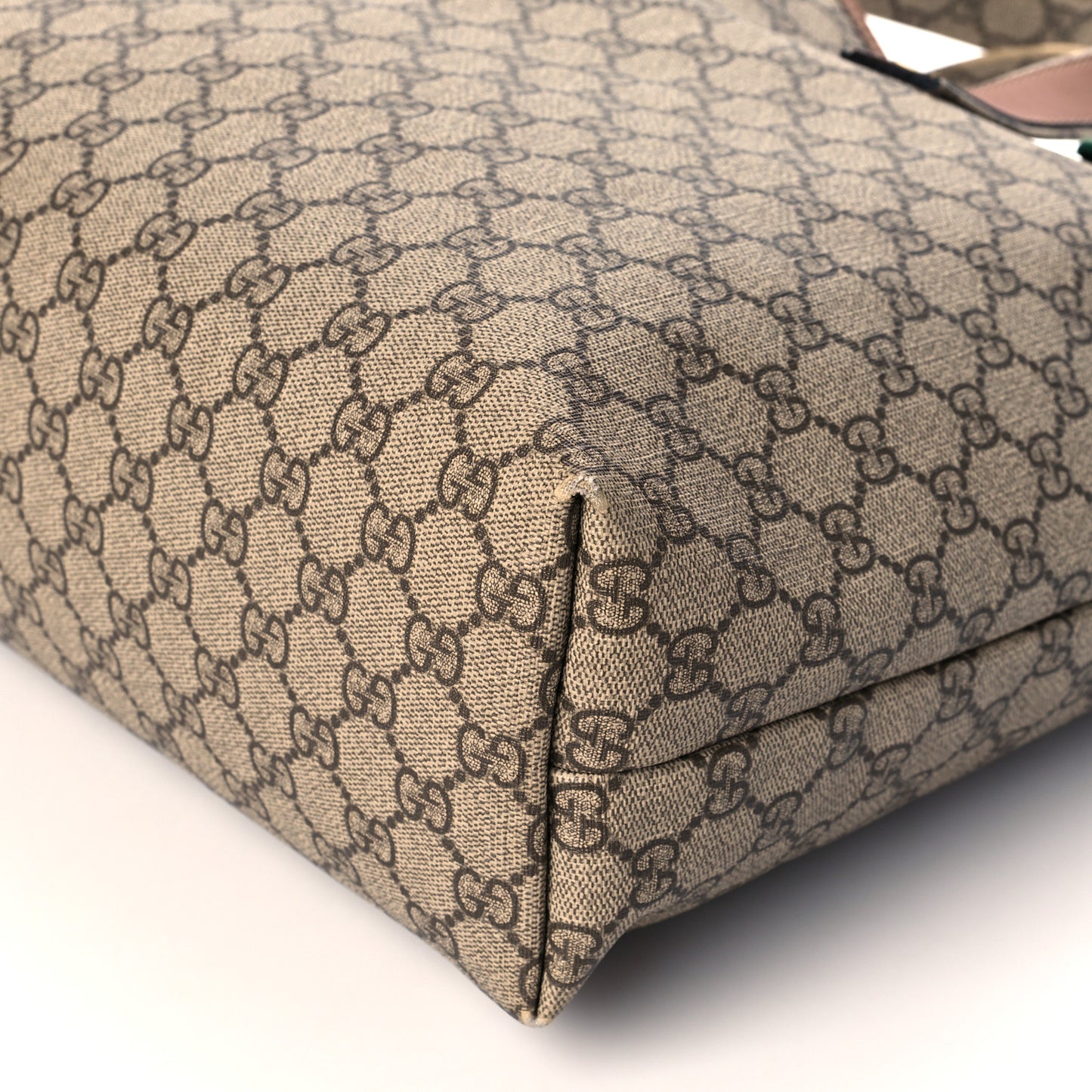 GG Plus Monogram Medium Signature Web Loop Tote Brown