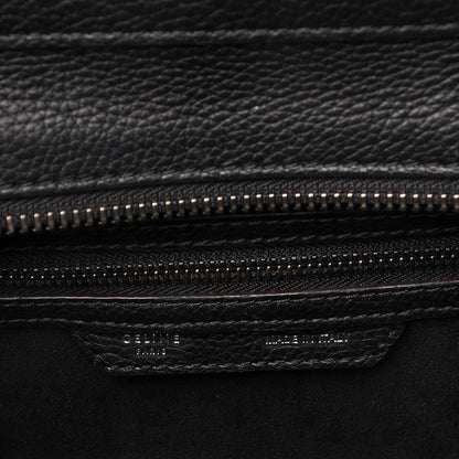 Celine Drummed Calfskin Micro Luggage Black 7 of 8