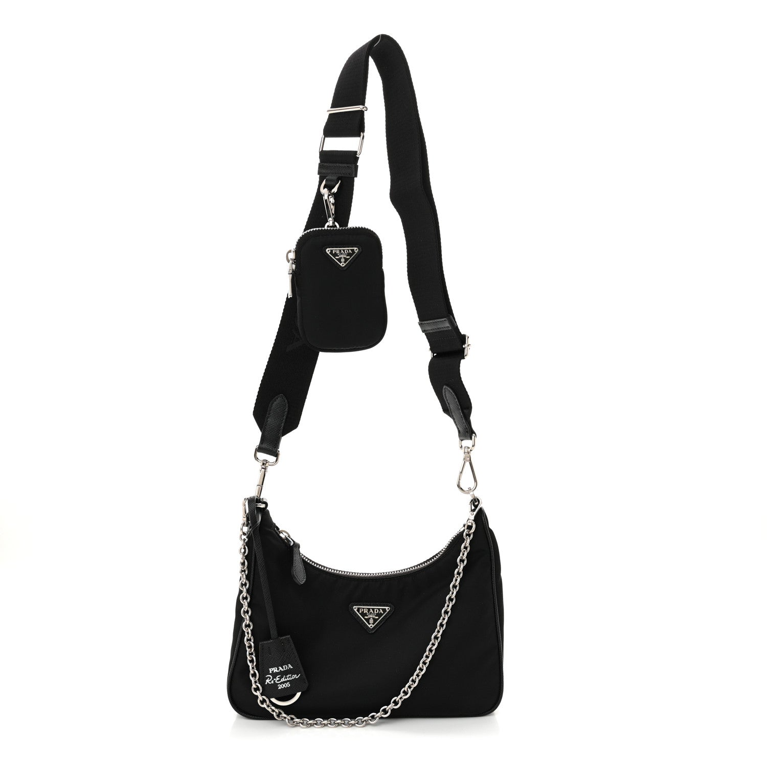 Prada Nylon Re-Edition 2005 Shoulder Bag Black 1 of 11