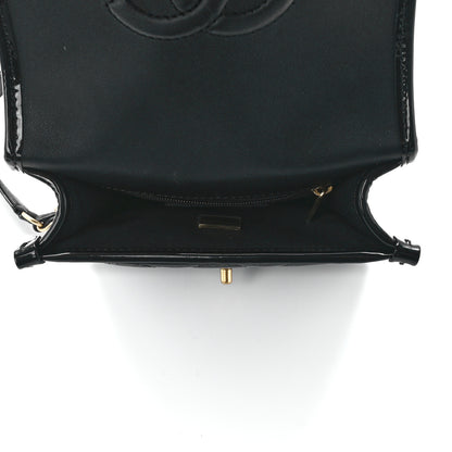 Chanel Patent School Memory Mini Top Handle Flap Black 5 of 12