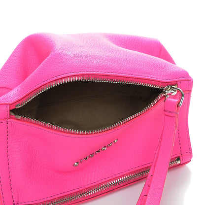 Givenchy Sugar Goatskin Pandora Wristlet Shocking Pink 5 of 7