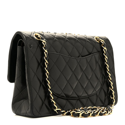 Chanel Lambskin Quilted Medium Double Flap Black 3 of 10