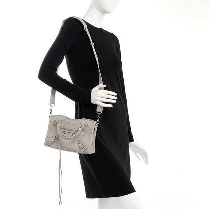 Balenciaga Chevre Silver Metallic Edge Hardware Classic Hardware Mini City Gris Glace 2 of 7