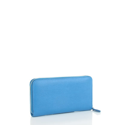 Fendi Vitello Elite Crystal Eye Monster Zip Around Wallet Royal Blue Papavero Multicolor 3 of 7