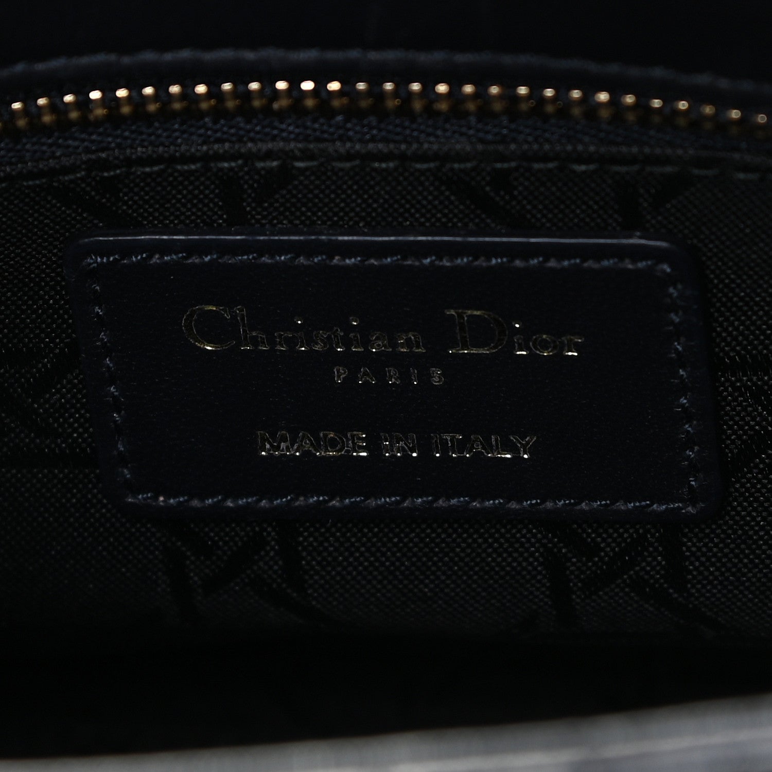 Christian Dior Lambskin Cannage Small Lucky Badges My Lady Dior Navy 9 of 13