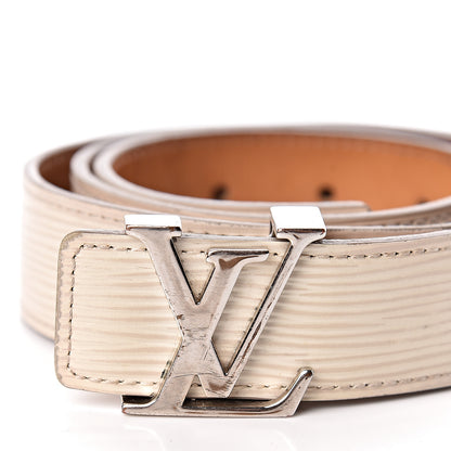 Louis Vuitton Epi 30mm LV Initiales Belt 80 32 Ivory 8 of 9