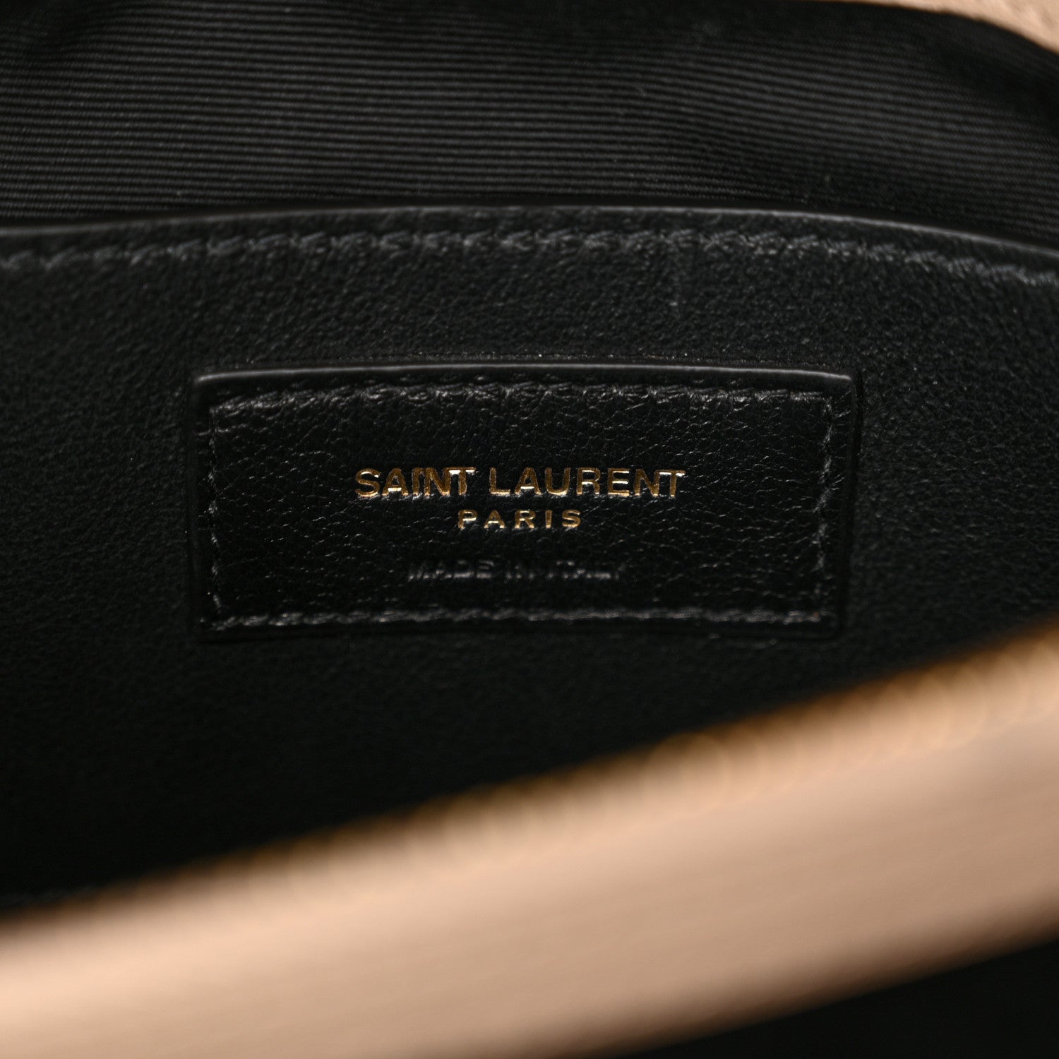 Saint Laurent Sheepskin Matelasse Chevron Monogram Medium College Bag Dark Beige 6 of 13