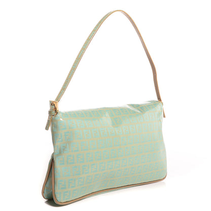 Fendi Zucchino Piccolo Baguette Turquoise 4 of 11